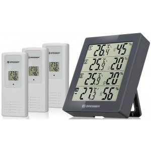Метеостанция Bresser Temeo Hygro Quadro, серая