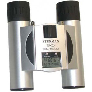 Бинокль STURMAN 10x25 с термометром